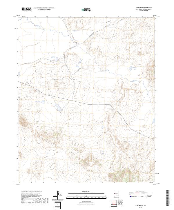 US Topo 7.5-minute map for Lake Armijo NM