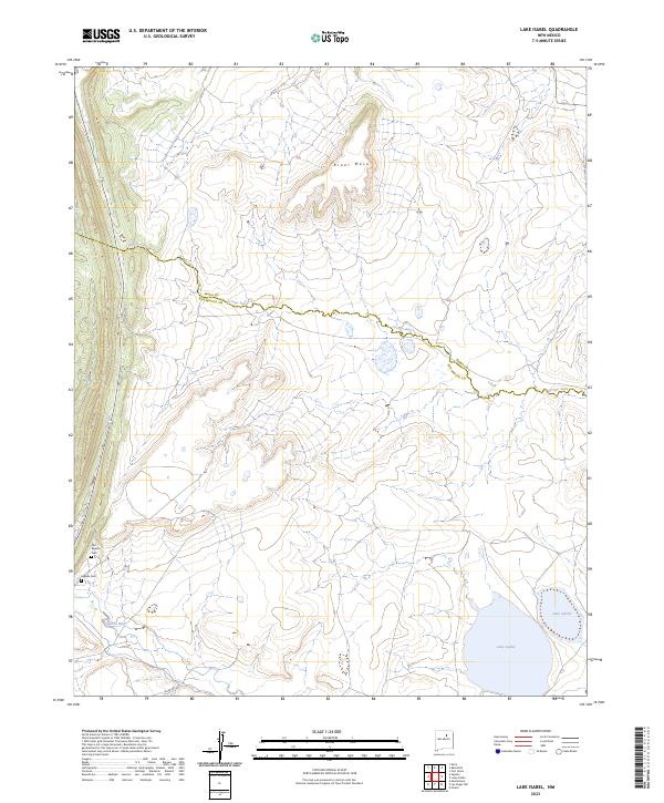 US Topo 7.5-minute map for Lake Isabel NM