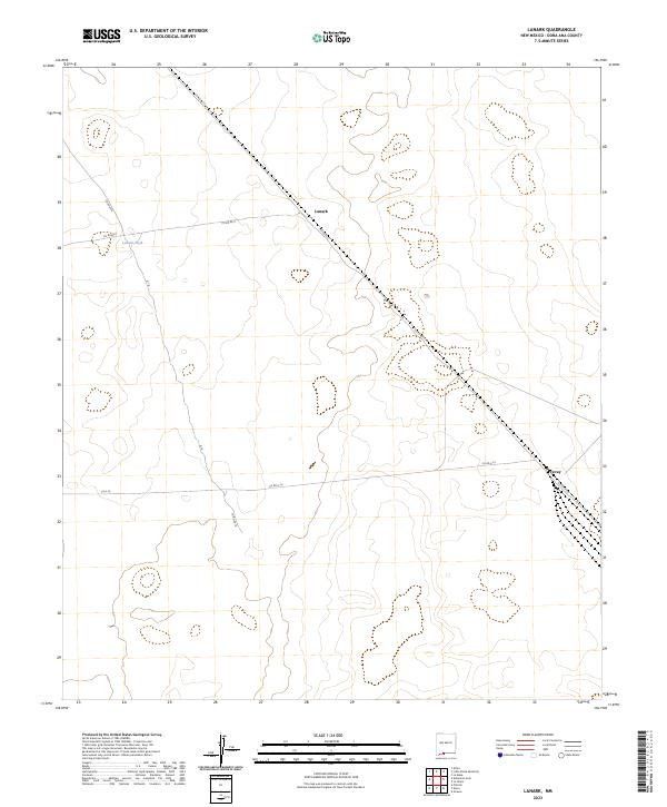 US Topo 7.5-minute map for Lanark NM