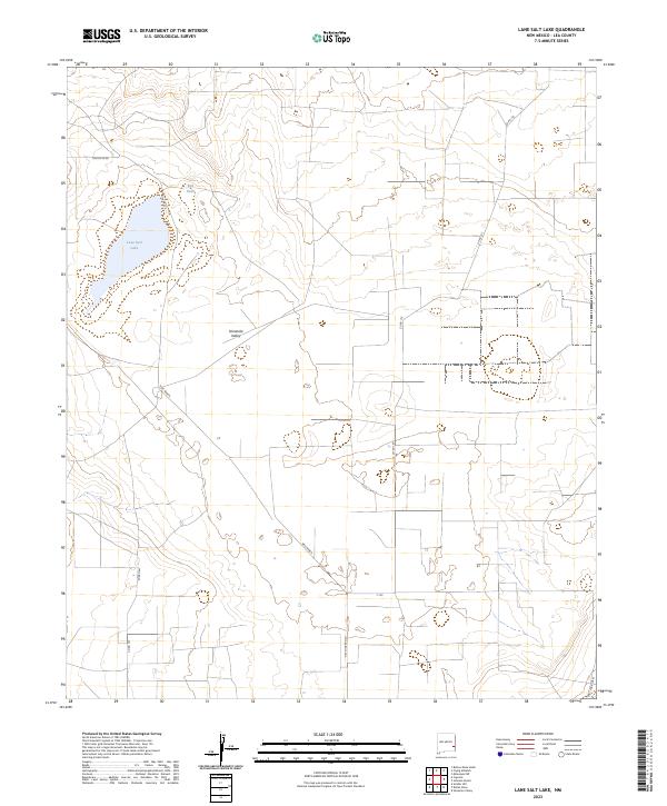 US Topo 7.5-minute map for Lane Salt Lake NM