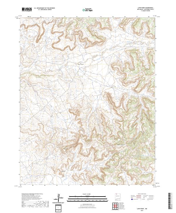 US Topo 7.5-minute map for Lapis Point NM
