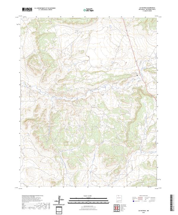 US Topo 7.5-minute map for Las Nutrias NM