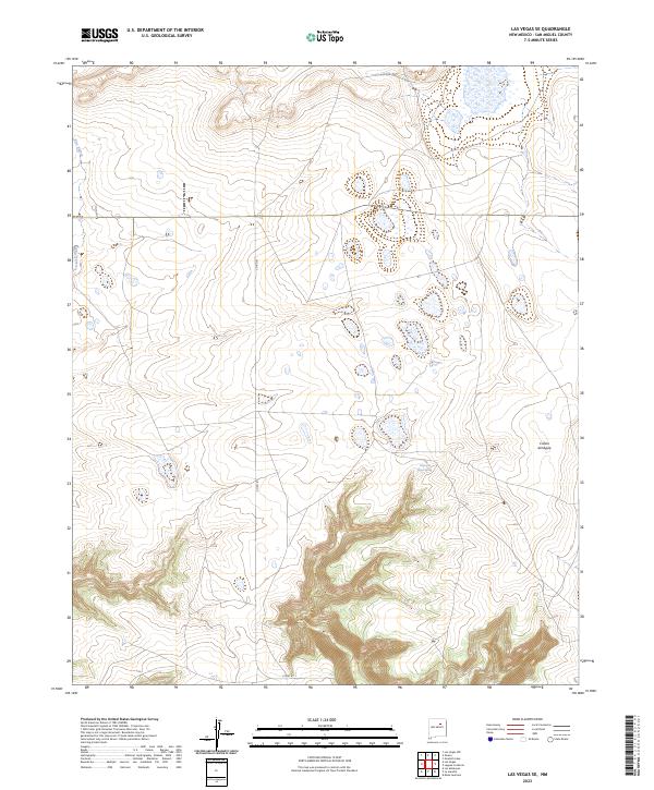 US Topo 7.5-minute map for Las Vegas SE NM
