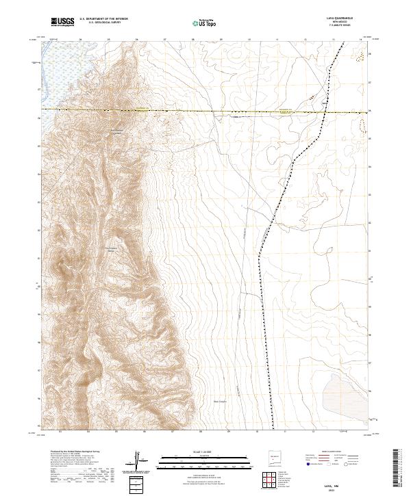 US Topo 7.5-minute map for Lava NM