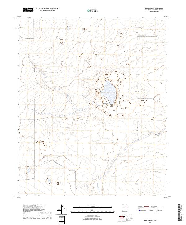 US Topo 7.5-minute map for Lewiston Lake NM