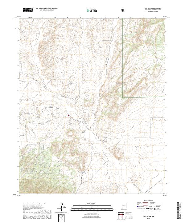 US Topo 7.5-minute map for Log Canyon NM