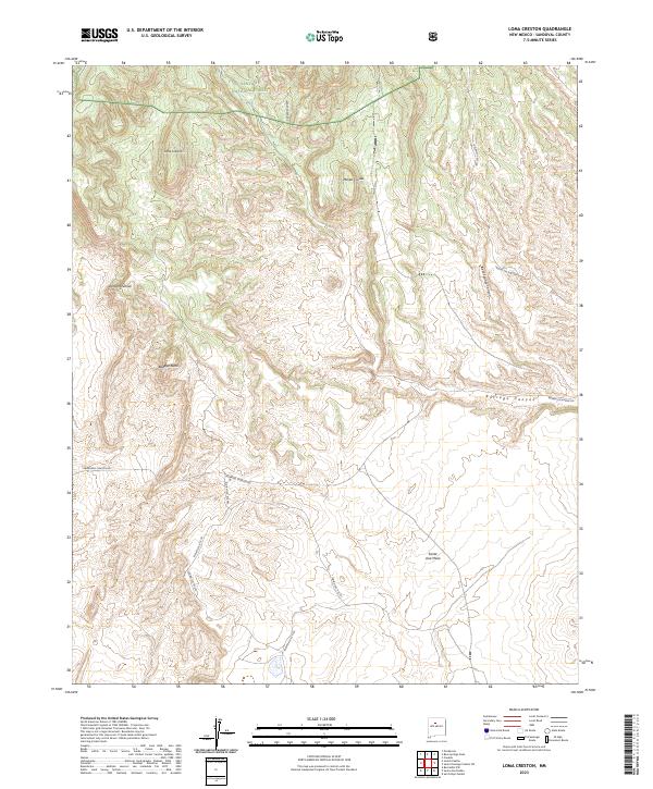 US Topo 7.5-minute map for Loma Creston NM