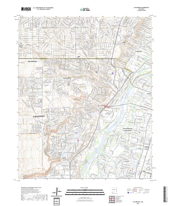 US Topo 7.5-minute map for Los Griegos NM