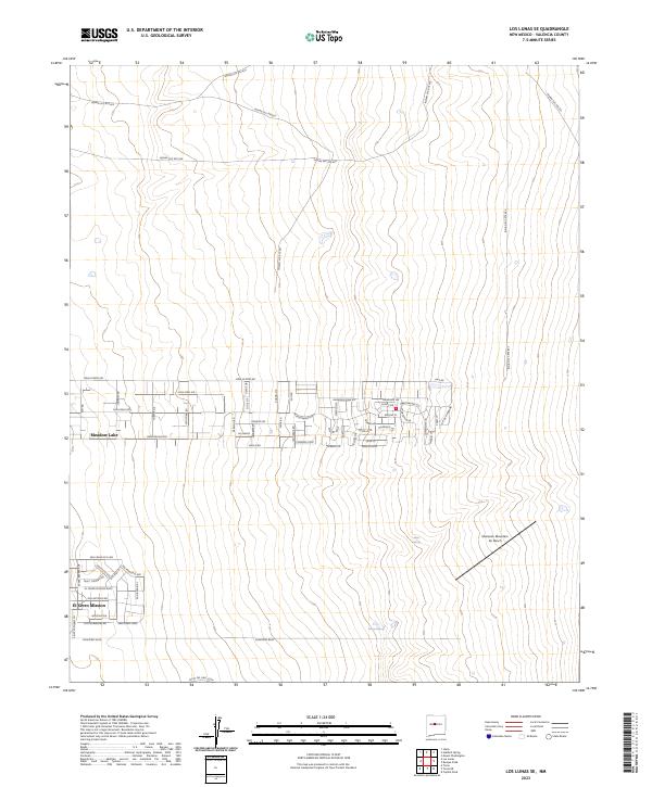 US Topo 7.5-minute map for Los Lunas SE NM
