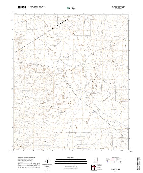 US Topo 7.5-minute map for Los Medanos NM