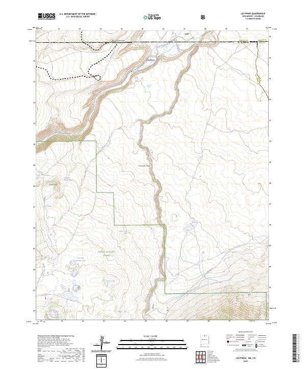 US Topo 7.5-minute map for Los Pinos NMCO