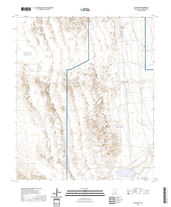US Topo 7.5-minute map for Lost River NM