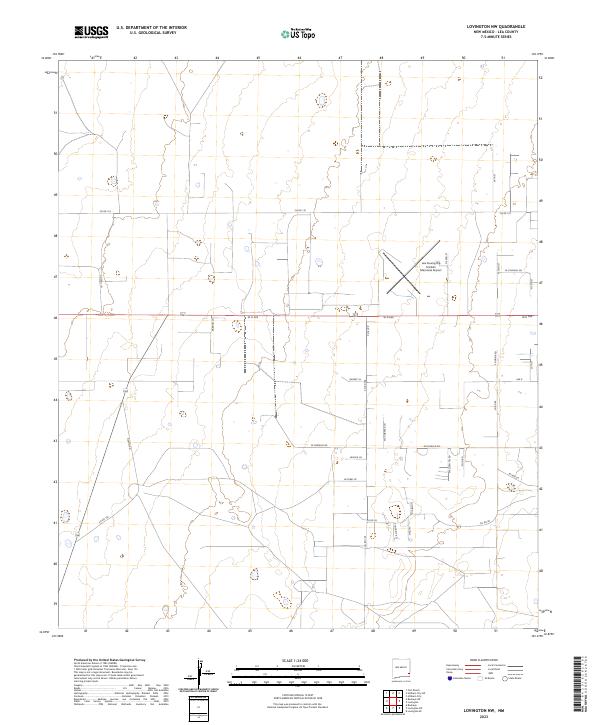 US Topo 7.5-minute map for Lovington NW NM