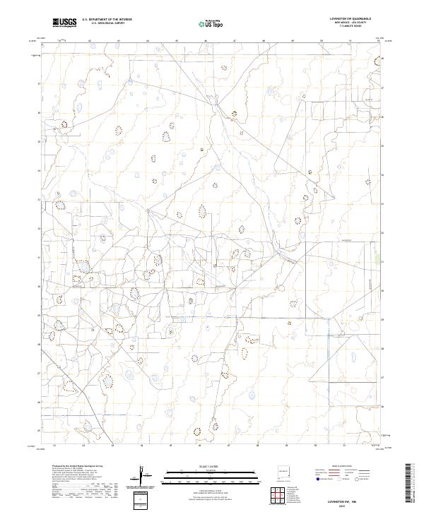US Topo 7.5-minute map for Lovington SW NM