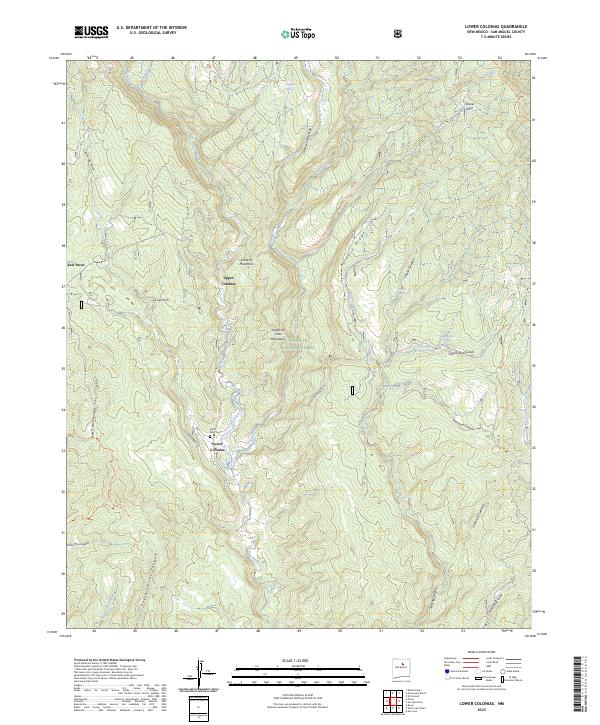 US Topo 7.5-minute map for Lower Colonias NM