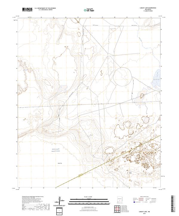 US Topo 7.5-minute map for Lumley Lake NM