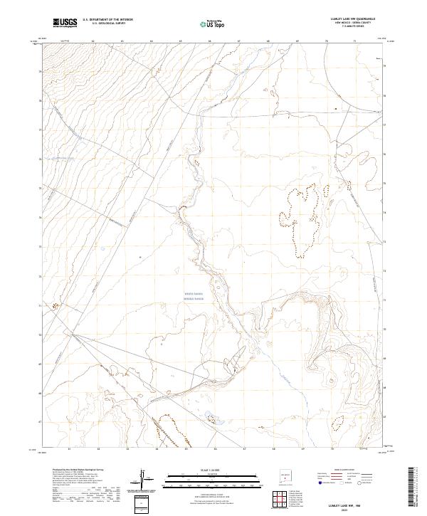 US Topo 7.5-minute map for Lumley Lake NW NM