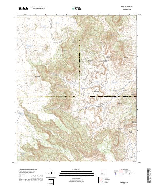 US Topo 7.5-minute map for Marquez NM