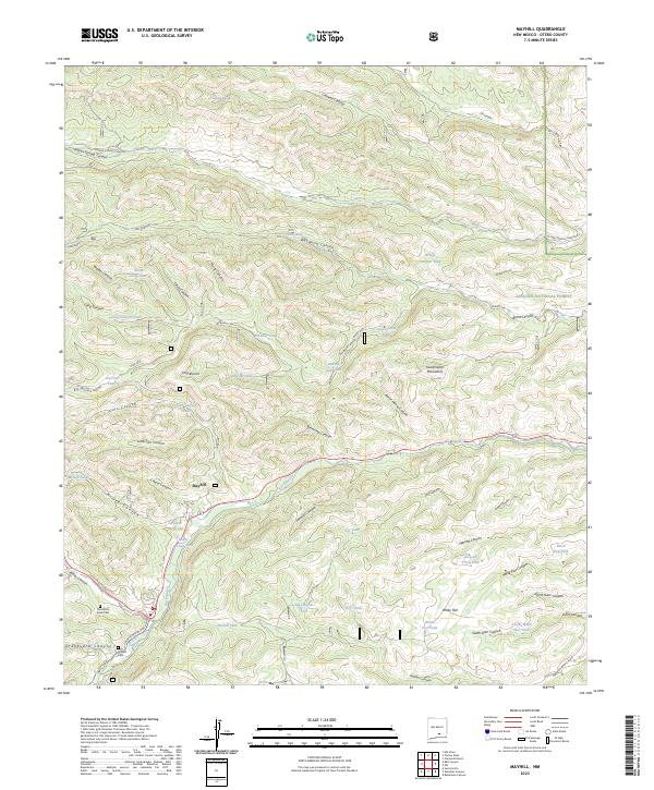 US Topo 7.5-minute map for Mayhill NM