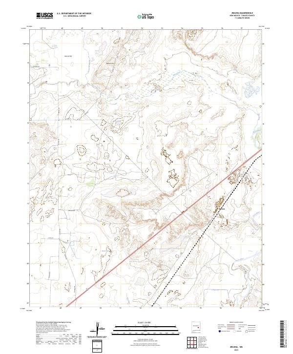 US Topo 7.5-minute map for Melena NM