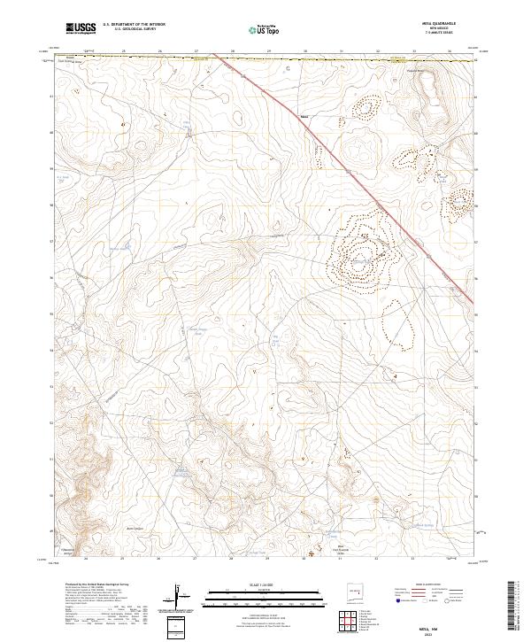 US Topo 7.5-minute map for Mesa NM