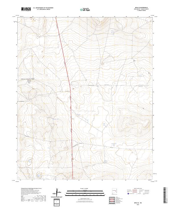 US Topo 7.5-minute map for Mesa SE NM