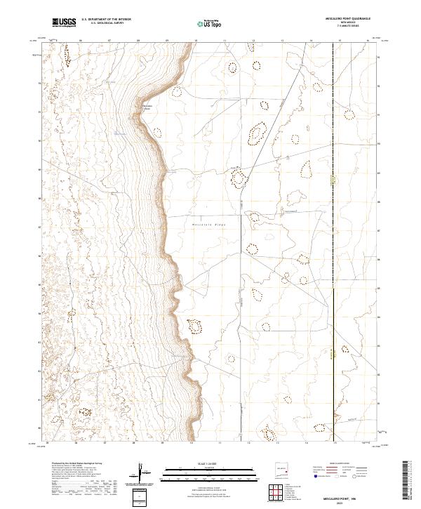 US Topo 7.5-minute map for Mescalero Point NM