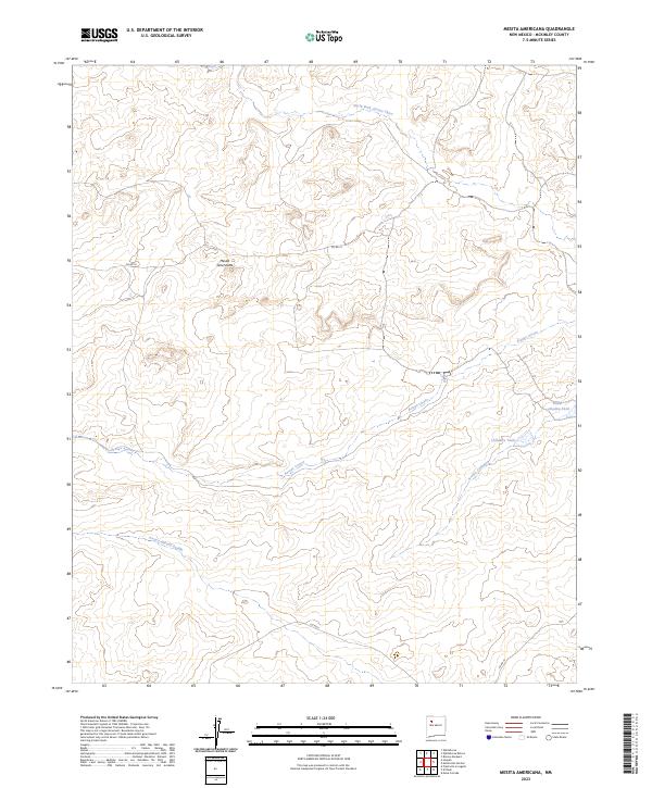 US Topo 7.5-minute map for Mesita Americana NM