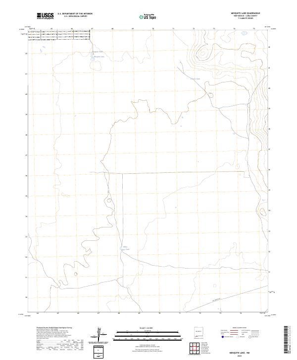 US Topo 7.5-minute map for Mesquite Lake NM