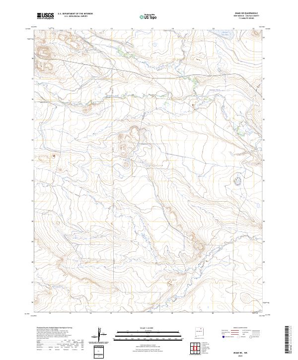 US Topo 7.5-minute map for Miami NE NM