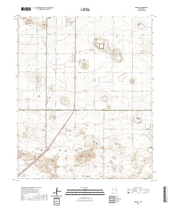 US Topo 7.5-minute map for Midway NM