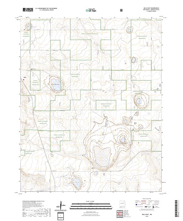 US Topo 7.5-minute map for Mills East NM