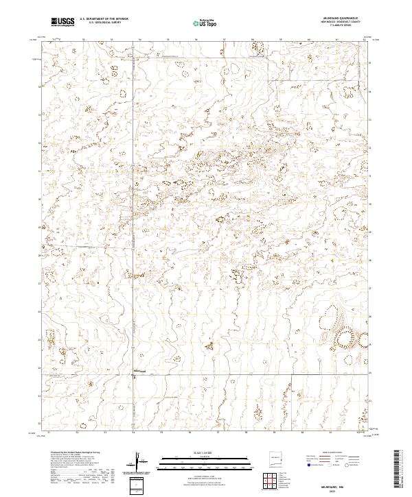 US Topo 7.5-minute map for Milnesand NM