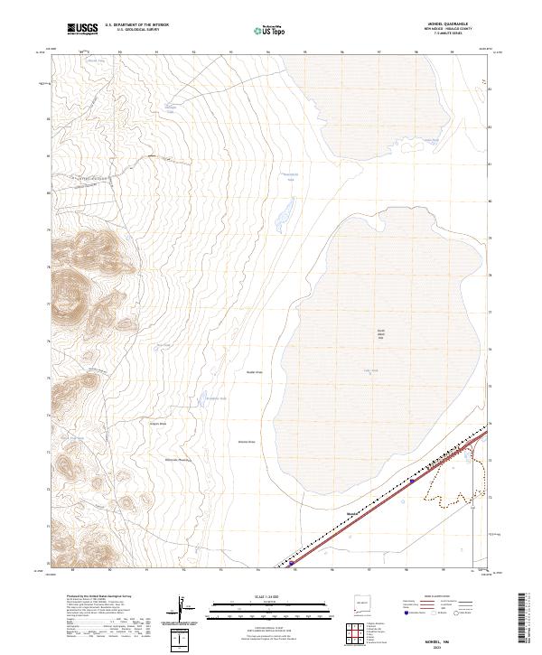 US Topo 7.5-minute map for Mondel NM