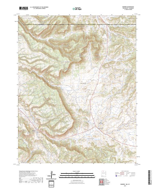 US Topo 7.5-minute map for Monero NMCO