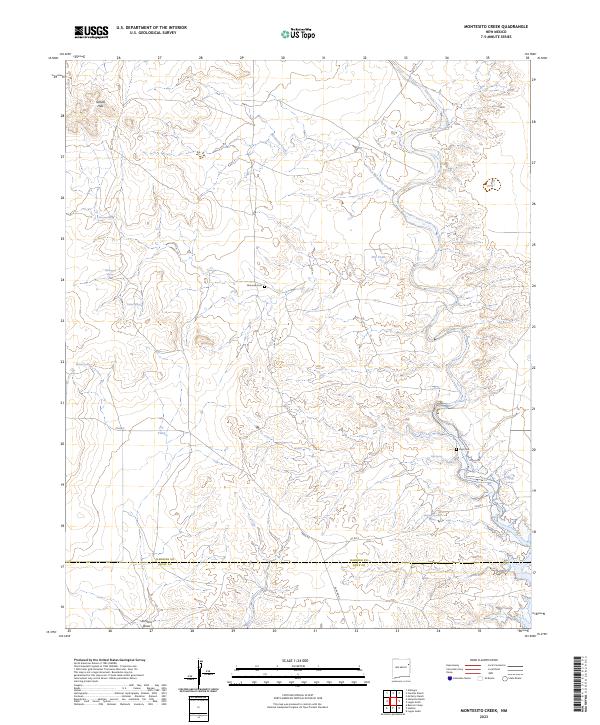 US Topo 7.5-minute map for Montesito Creek NM