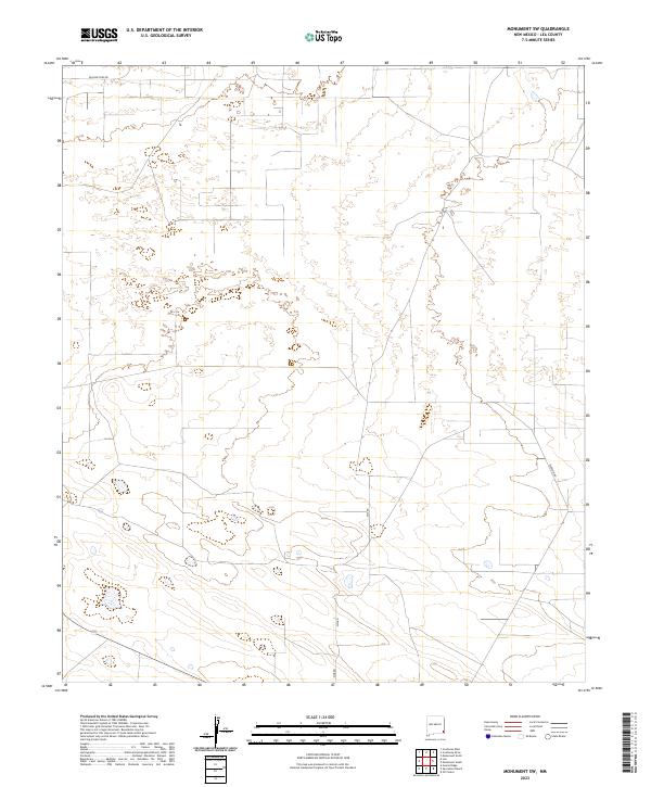 US Topo 7.5-minute map for Monument SW NM
