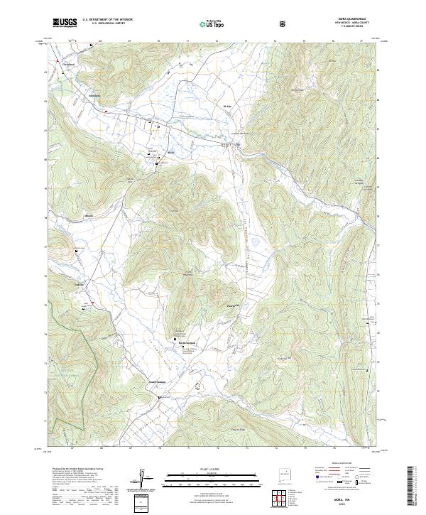 US Topo 7.5-minute map for Mora NM