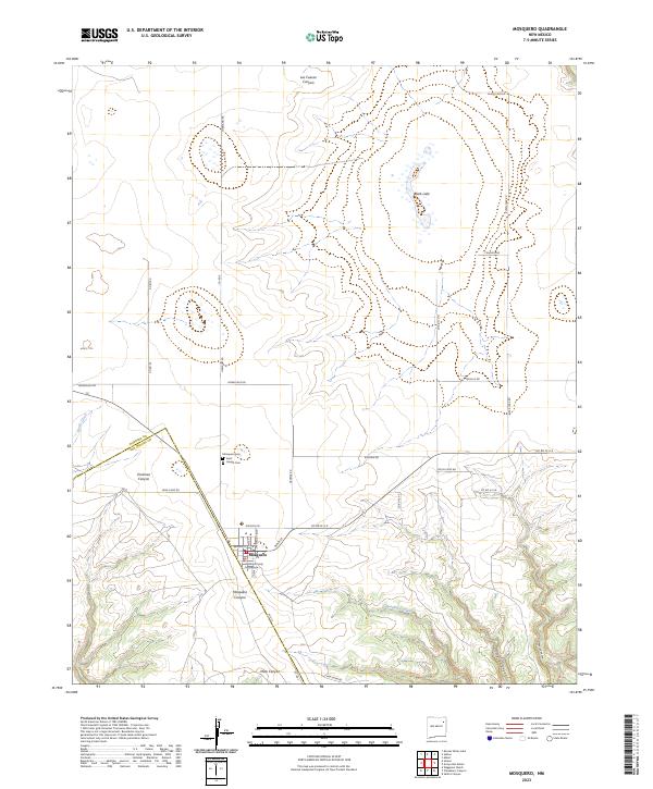 US Topo 7.5-minute map for Mosquero NM