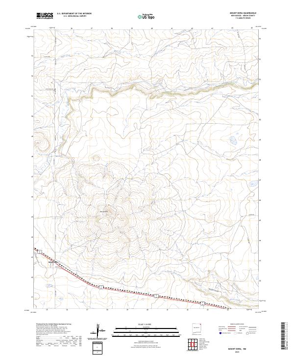 US Topo 7.5-minute map for Mount Dora NM