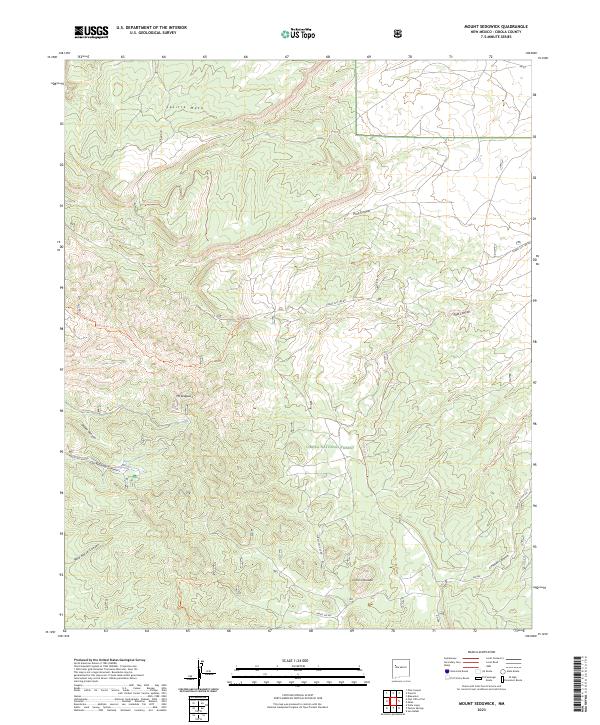 US Topo 7.5-minute map for Mount Sedgwick NM