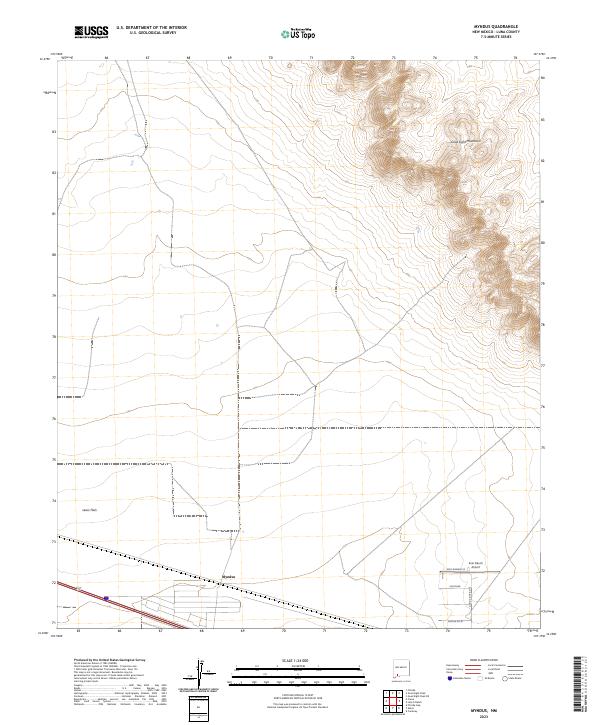 US Topo 7.5-minute map for Myndus NM