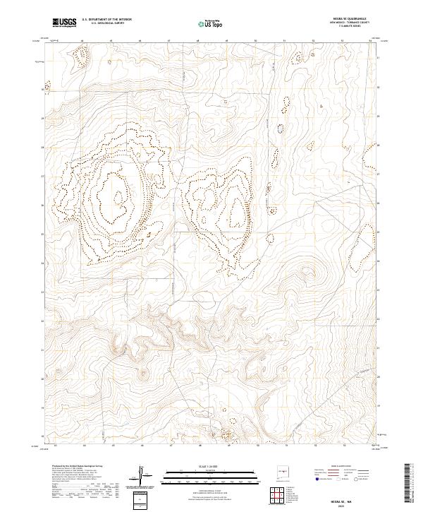 US Topo 7.5-minute map for Negra SE NM