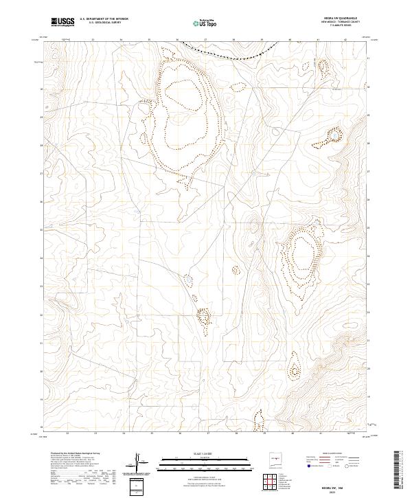US Topo 7.5-minute map for Negra SW NM