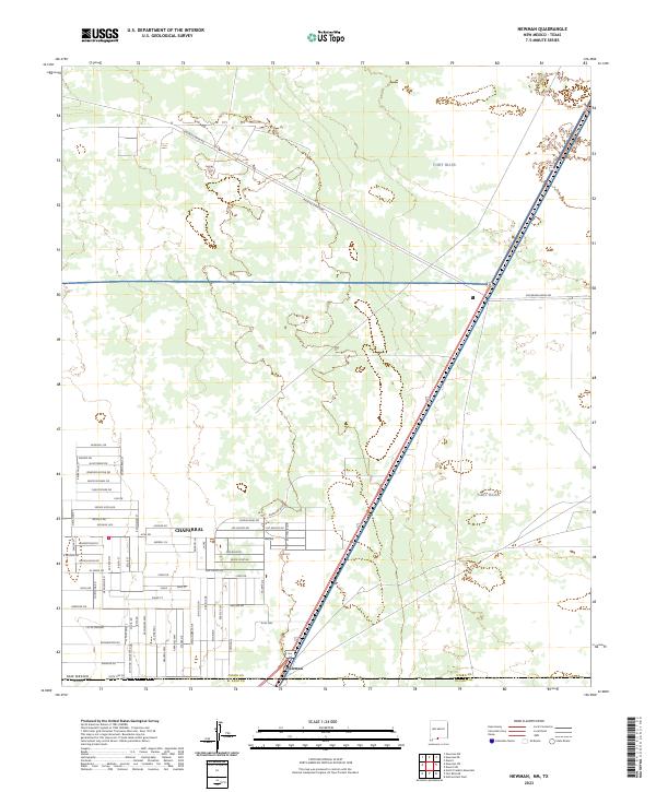 US Topo 7.5-minute map for Newman NMTX