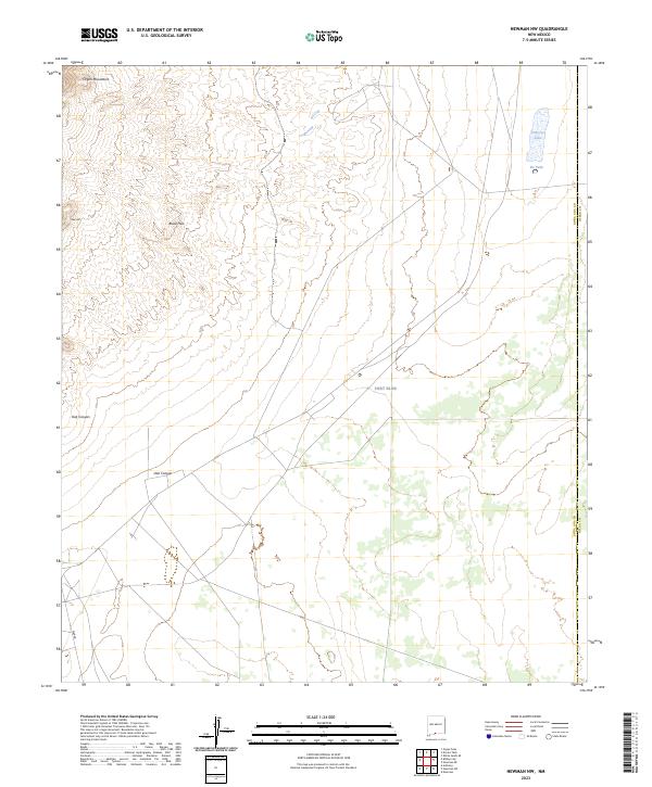 US Topo 7.5-minute map for Newman NW NM