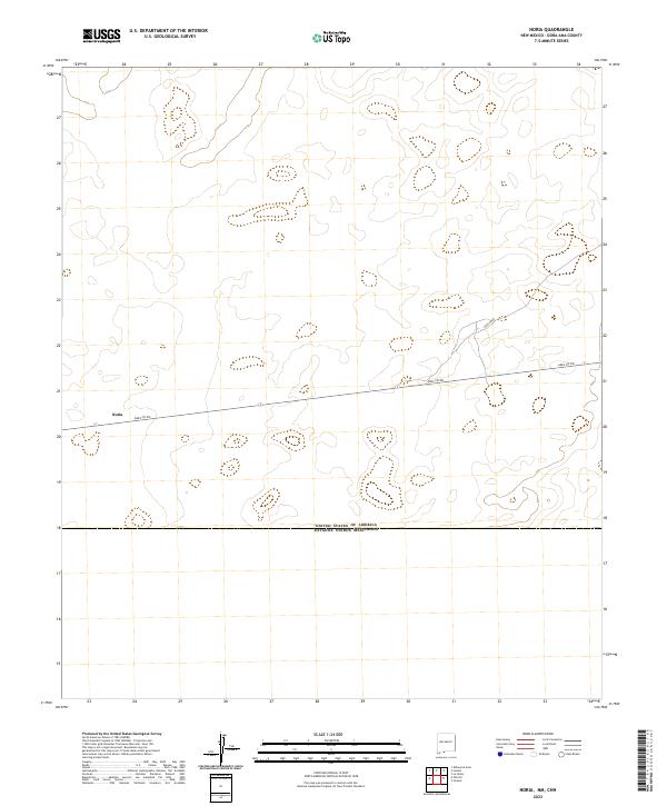 US Topo 7.5-minute map for Noria NMCHH