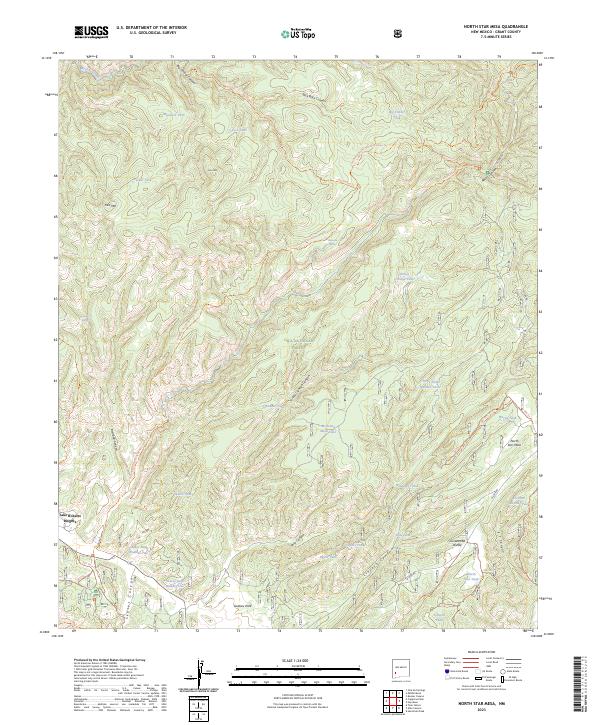 US Topo 7.5-minute map for North Star Mesa NM