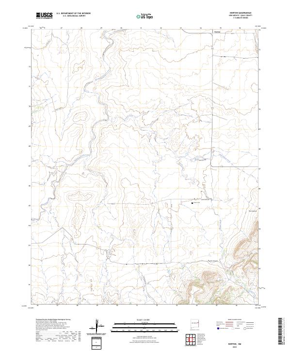 US Topo 7.5-minute map for Norton NM
