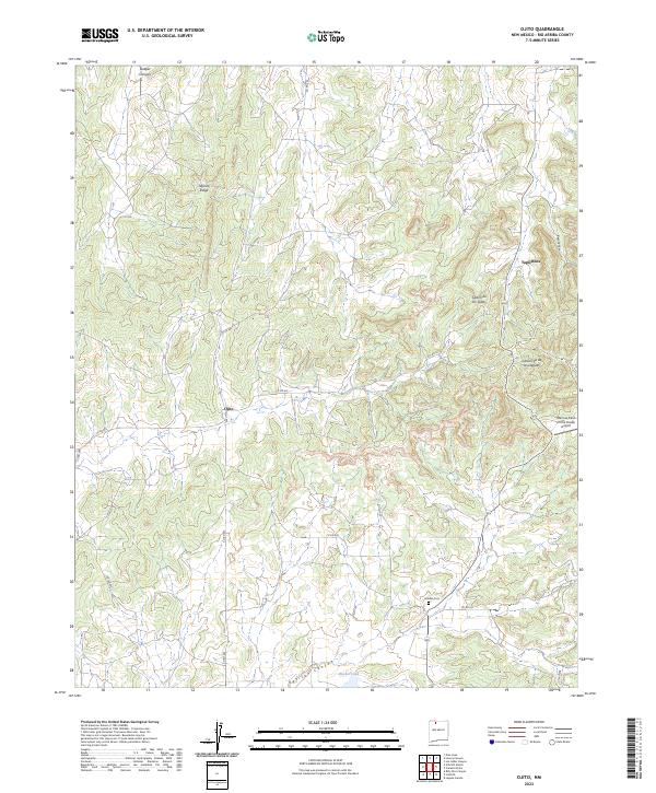 US Topo 7.5-minute map for Ojito NM